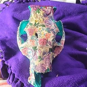 Decorative cow skull